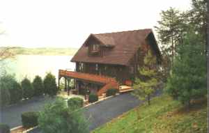 The house overlooking the lake